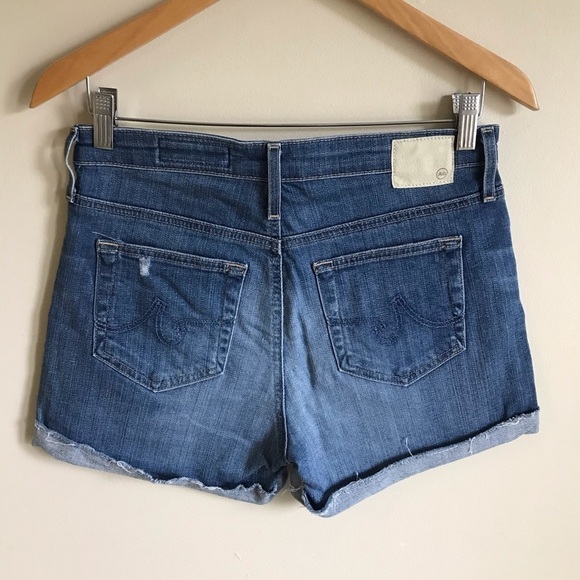 AG Adriano Goldschmied Blue Jean Shorts - Picture 4 of 8